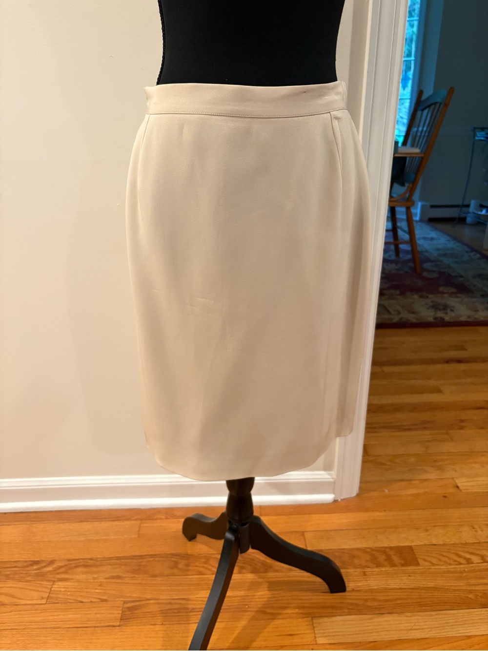 Classic Cream Pencil Skirt - Women